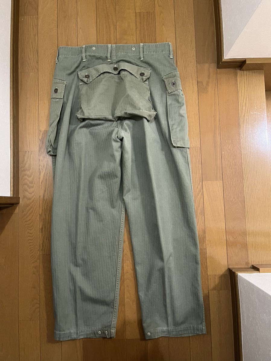  очень редкий USMC P-44 HBT TROUSERS Monkey брюки Downtown . рисовое поле 