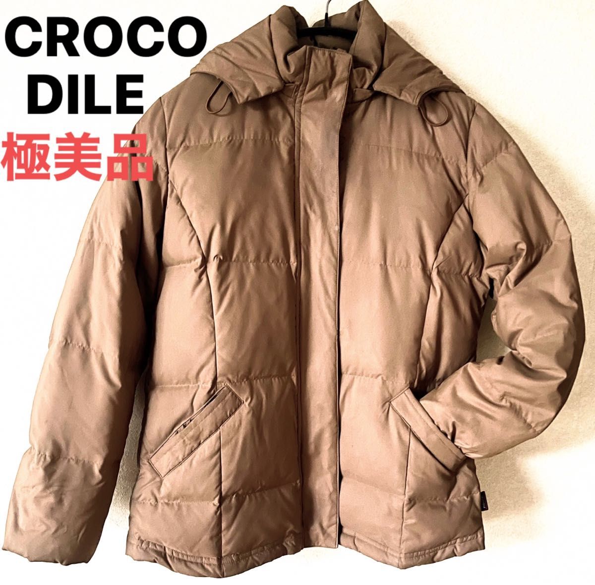 ★【極美品】CROCODILE  クロコダイル　フード付きダウンジャケットコート　L ★