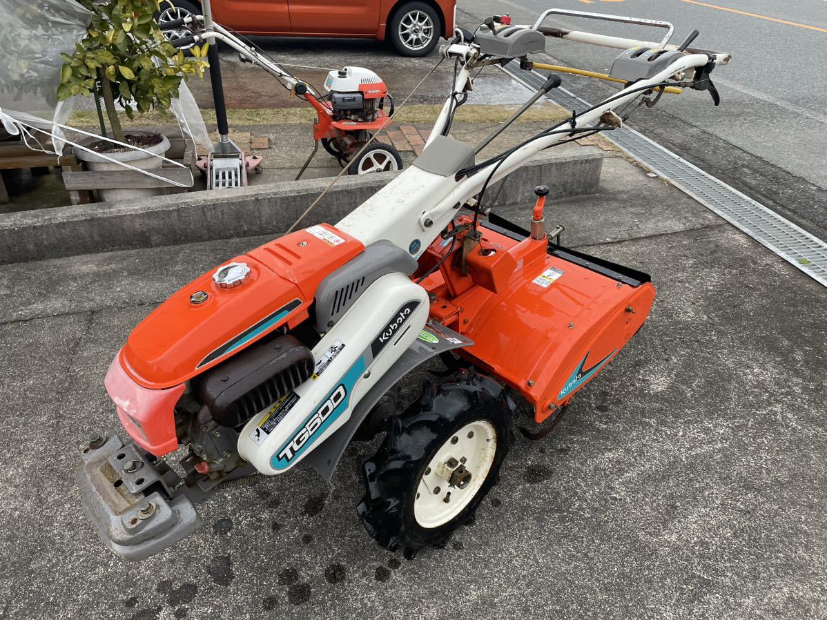 鳥取発 耕運機 管理機 歩行型トラクター Kubota クボタ TG600 要現車