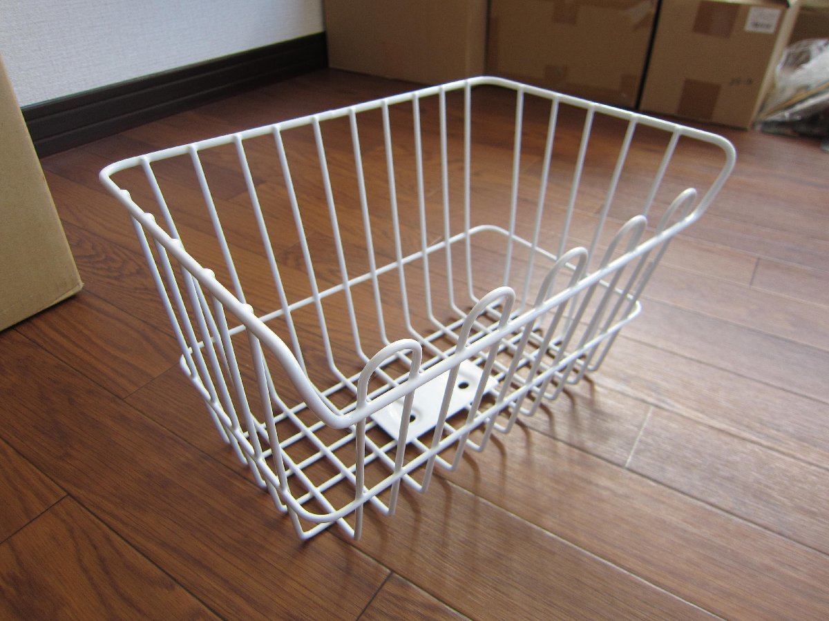 *. Honda original for motorcycle microminiature front basket ( basket ) white + attaching part goods new goods Super Cub for in case of being convenience 