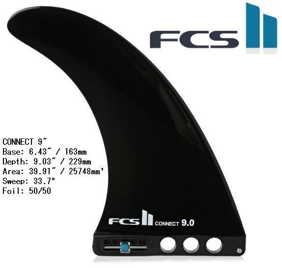 送料無料　FCS II Connect GF Longboard Fin 9