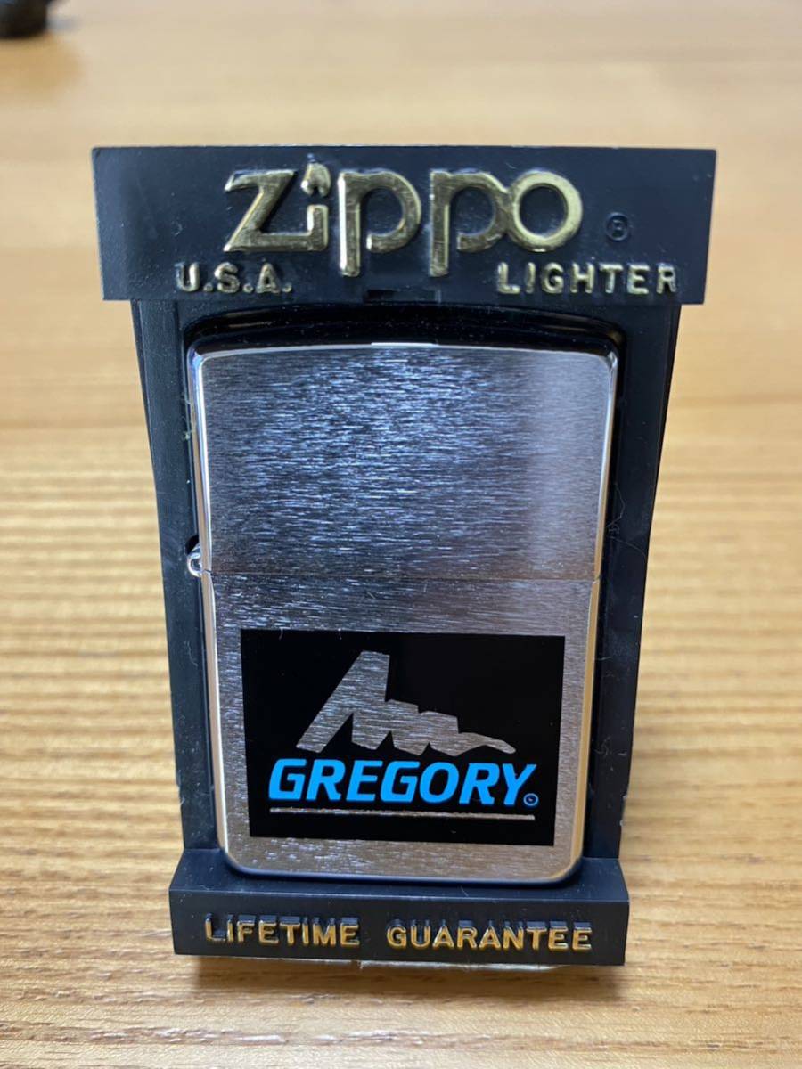 グレゴリー GREGORY ZIPPO ジッポー オイルライター 未使用品 青タグ 美品