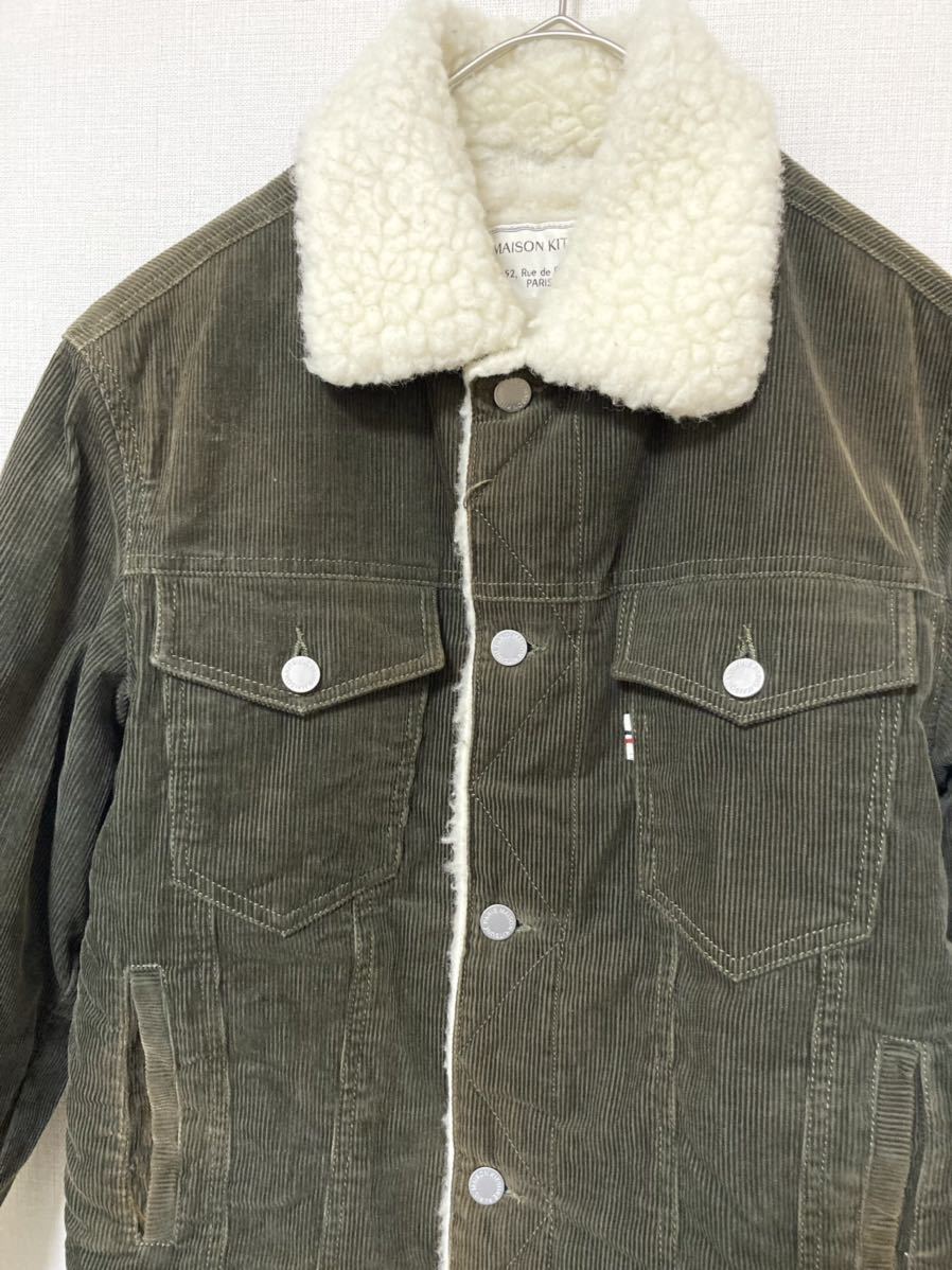 メゾンキツネ MAISON KITSUNE コーデュロイ ボアジャケット ブルゾン