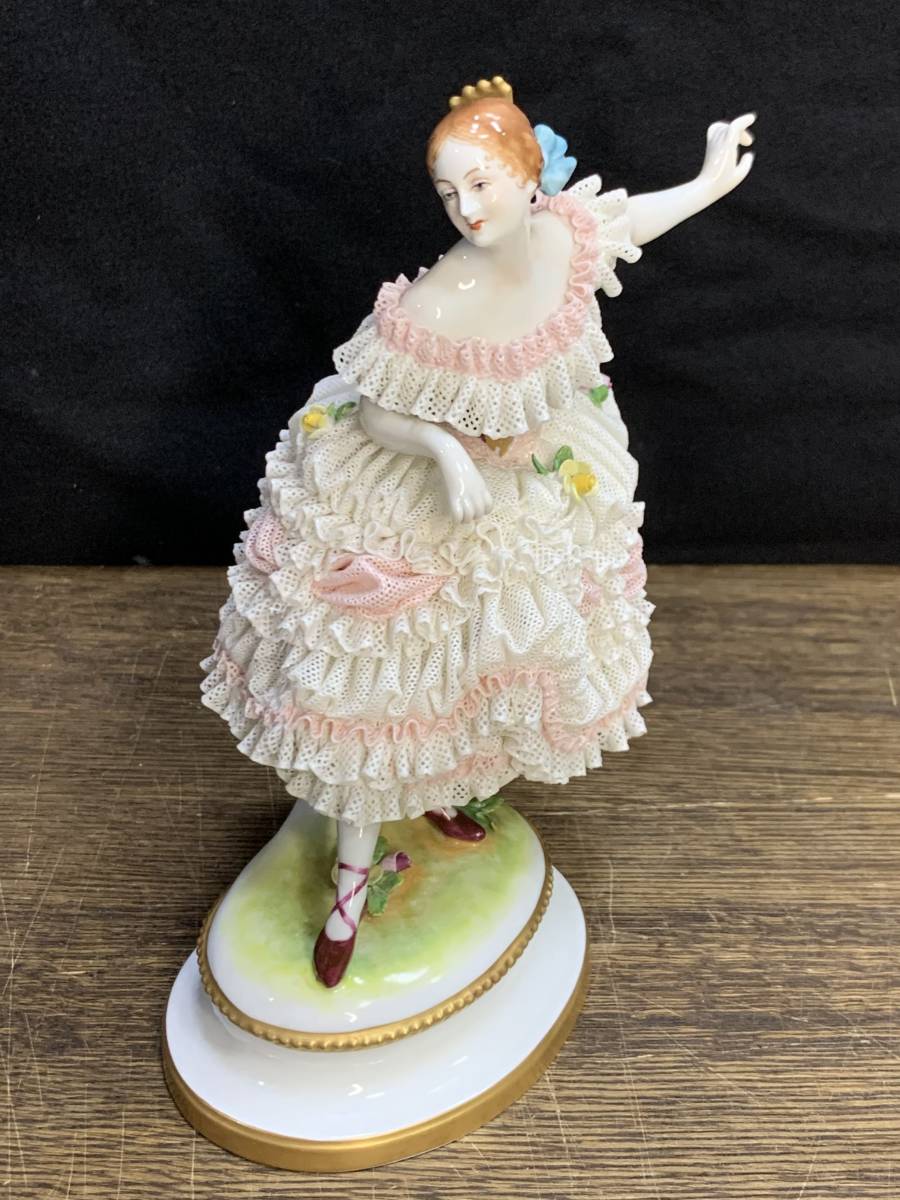 IRISH DRESDEN アイリッシュドレスデン フィギュリン レース人形 陶製