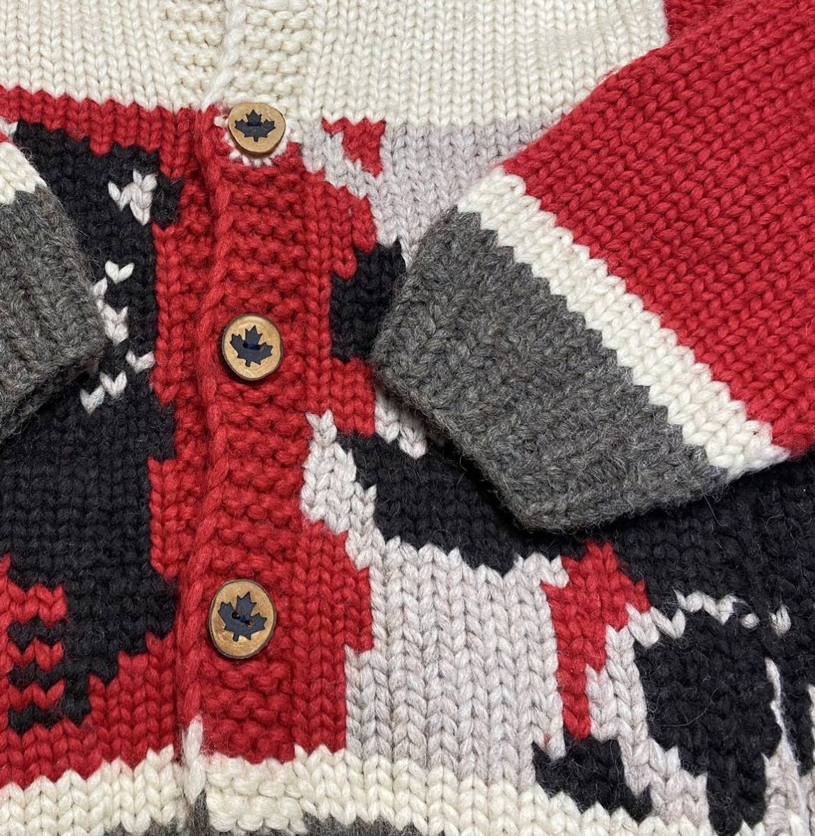 新品】カナタ KANATA カウチンセーター メンズ カナダ製 手編み ウール