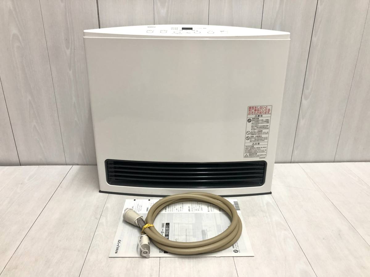 出群 ノーリツ ガスファンヒーター GFH-4004S-W5 都市ガス 〜15畳