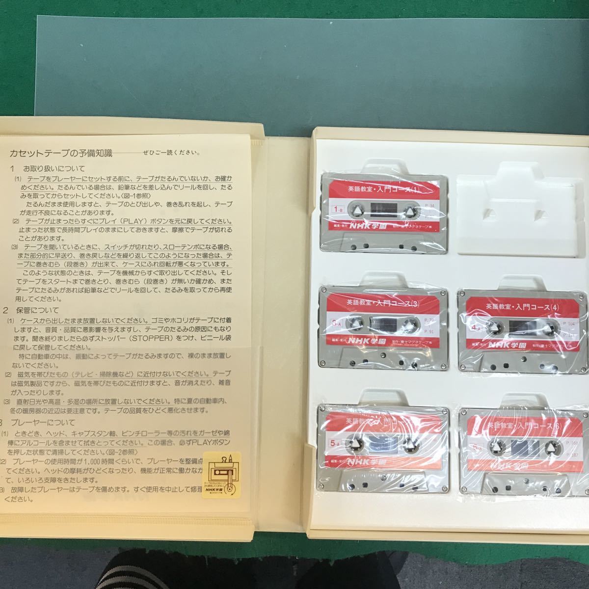 E12-019 役に立つ　英語　教室　入門コース　NHK学園　カセットテープ1個欠品_画像4