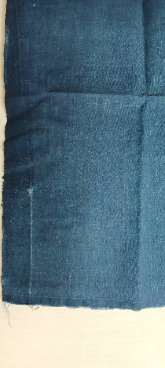古布 　木綿藍染　縦長約51ｃｍ×横幅約34cm_画像3