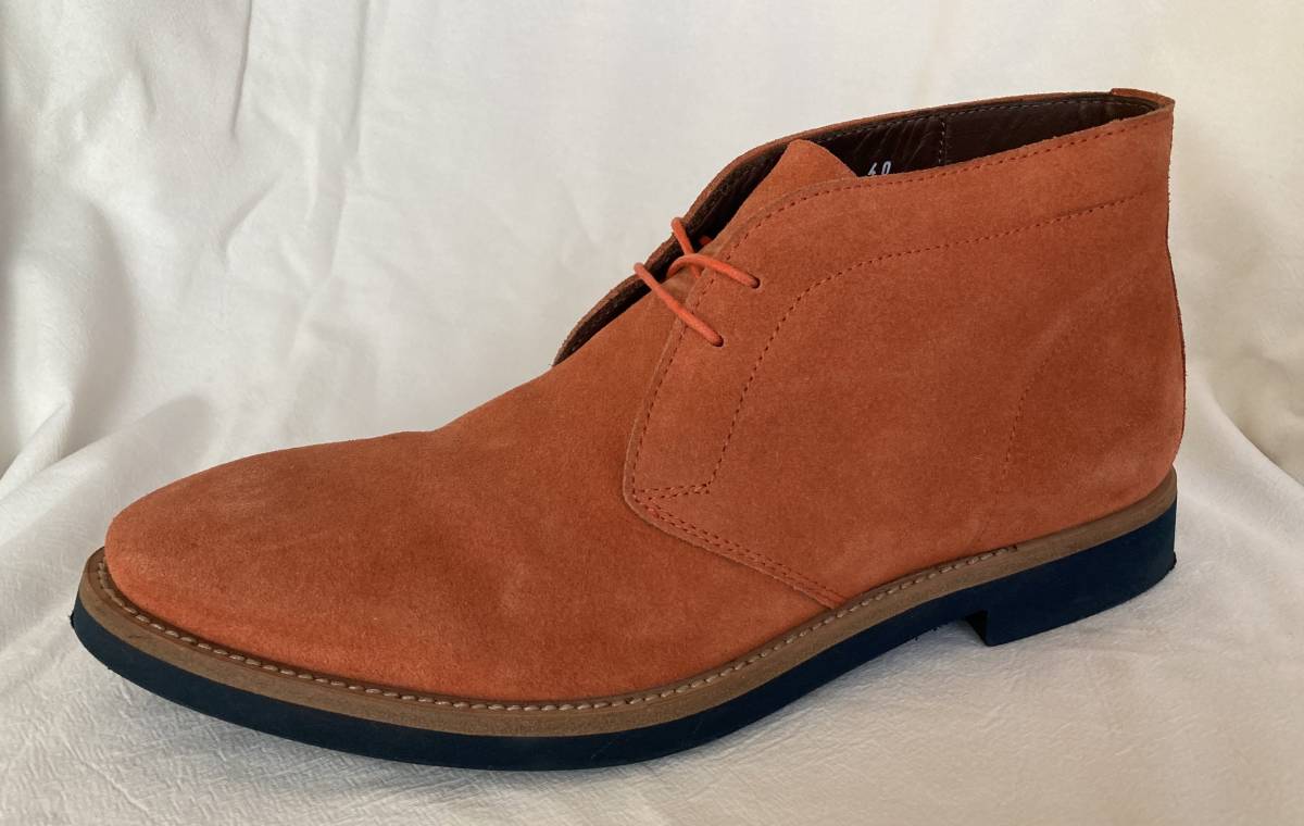 Raf Simons Desert Boots 40/ラフシモンズ デザートブーツ 25.5cm/レザーシューズ革靴 軽量/希少アーカイブ LIVE+ECHソール Made in Italy