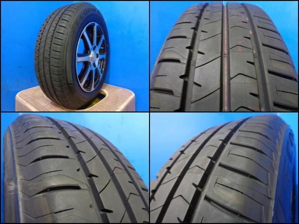 大特価 送料無料 アイシス セレナ 15インチ 4本セット 良品 SportGraht 6J+45 5H114.3 新品 ブリヂストン ECOPIA NH100RV 195/65R15 甲府_画像8