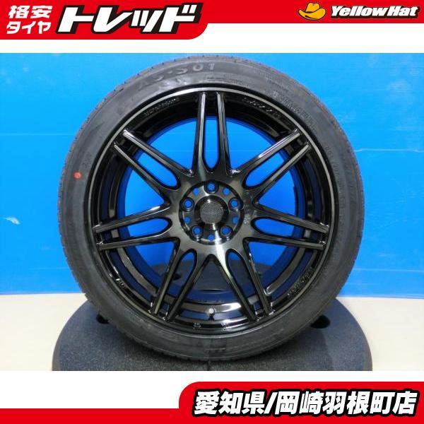 カローラ スポーツ 夏タイヤ 4本 Weds Sport SA-77R 7.5J ET48 + 新品 ARROWSPEED 215/45R17 91W 17インチ BRZ GR86 CT200h 岡崎_画像1