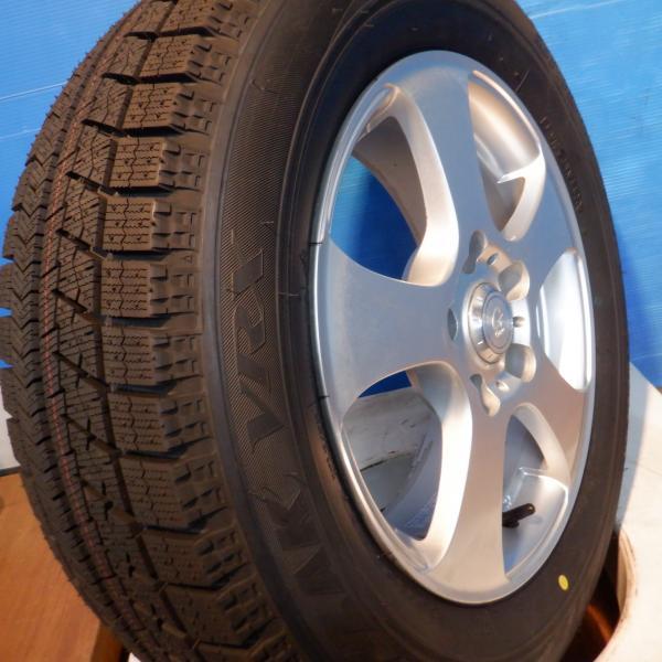 新品 冬タイヤ 中古 ホイール 4本セット ブリヂストン ブリザック VRX 195/65R15 グレーブ 15インチ ステップワゴン ランディ S-MX_画像2