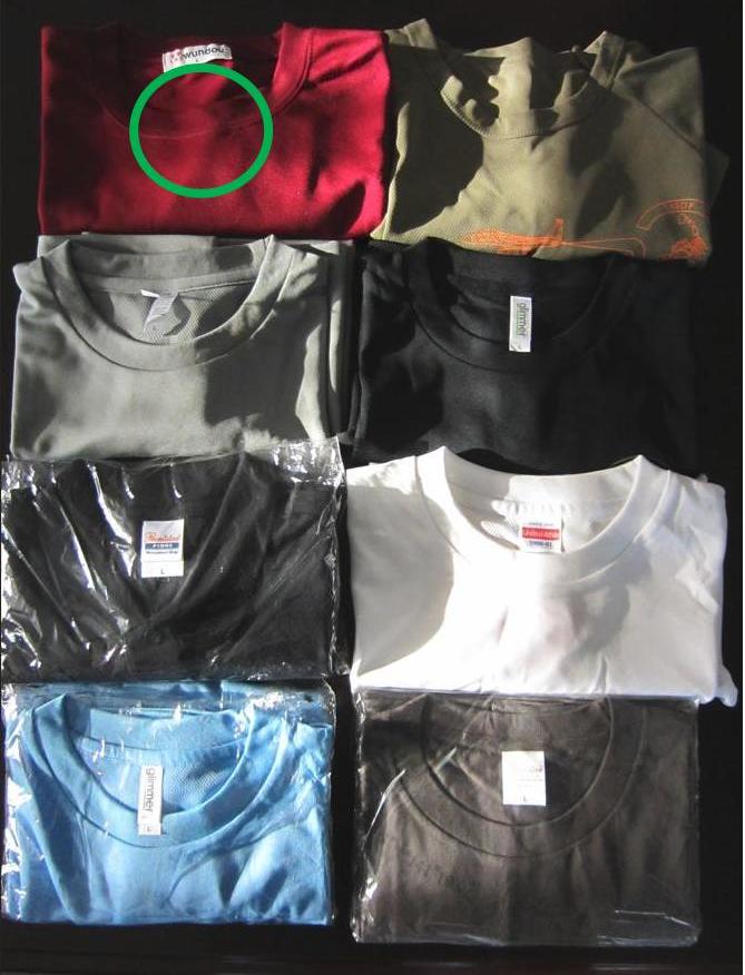再出品【未使用】 IWOTO Tシャツ 硫黄島 シャツ アカ Lサイズ の画像5