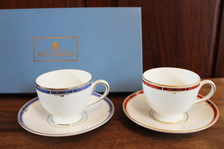 WEDGWOODウェッジウッド カップ＆ソーサー6客セット 箱付き未使用美品-