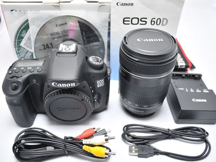 極美品✨一眼レフ カメラ Canon EOS 60D レンズキット 付属品多数