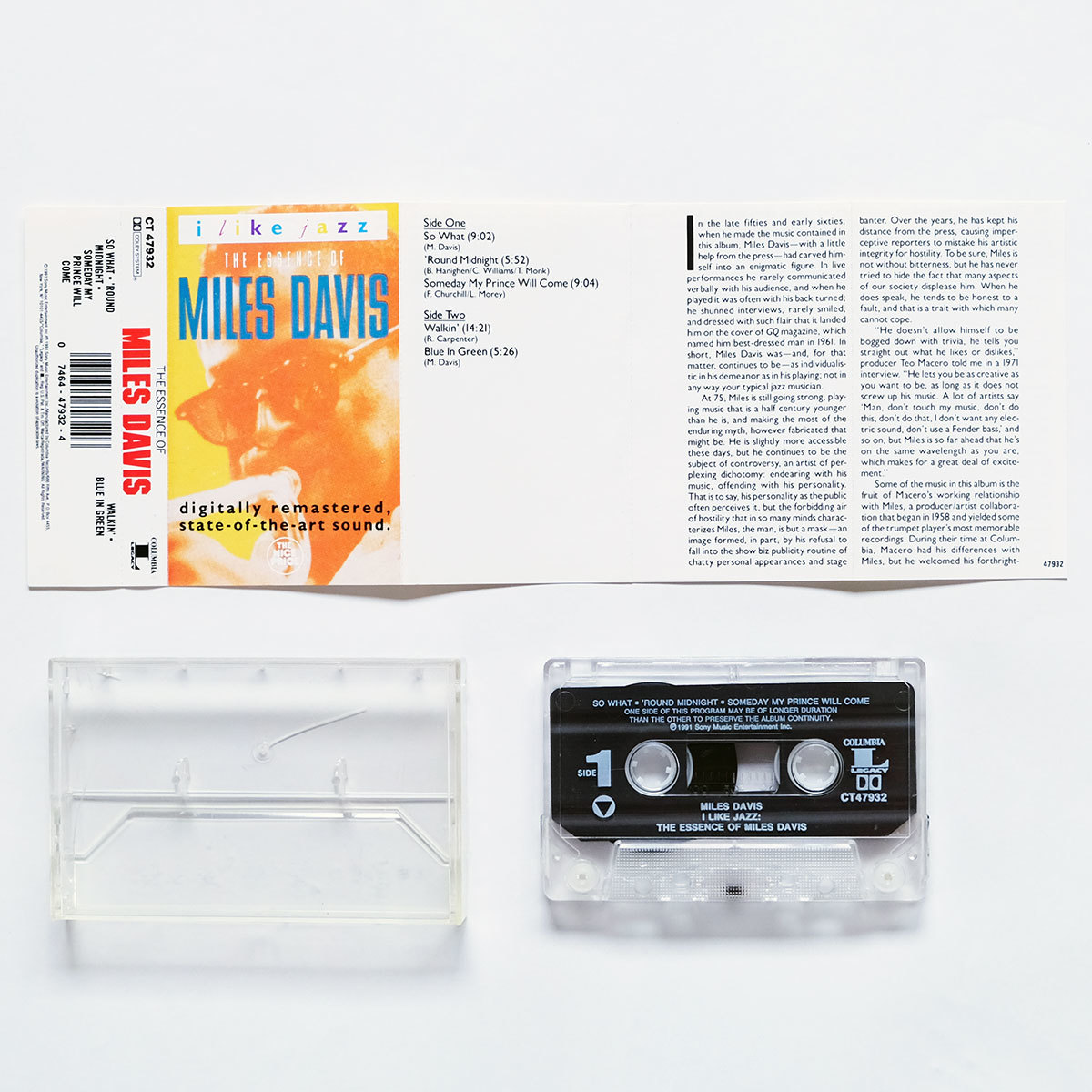 《US版カセットテープ》The Essence Of Miles Davis●マイルス デイヴィス_画像3