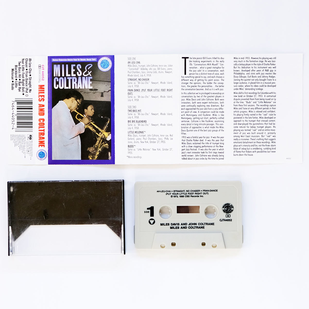 《US版カセットテープ》Miles Davis & John Coltrane●マイルス デイヴィス&ジョン コルトレーン/Bill Evans/ビル エヴァンス_画像3