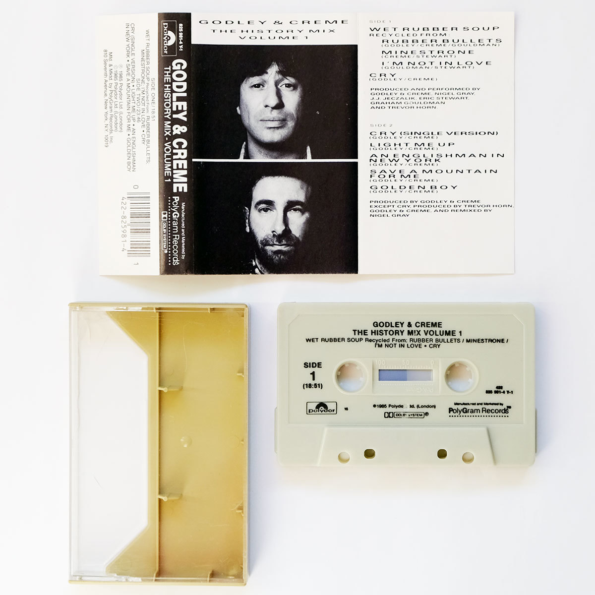 《US版カセットテープ》Godley & Creme●The History Mix Volume 1●ゴドレイ＆クレーム/10cc_画像3