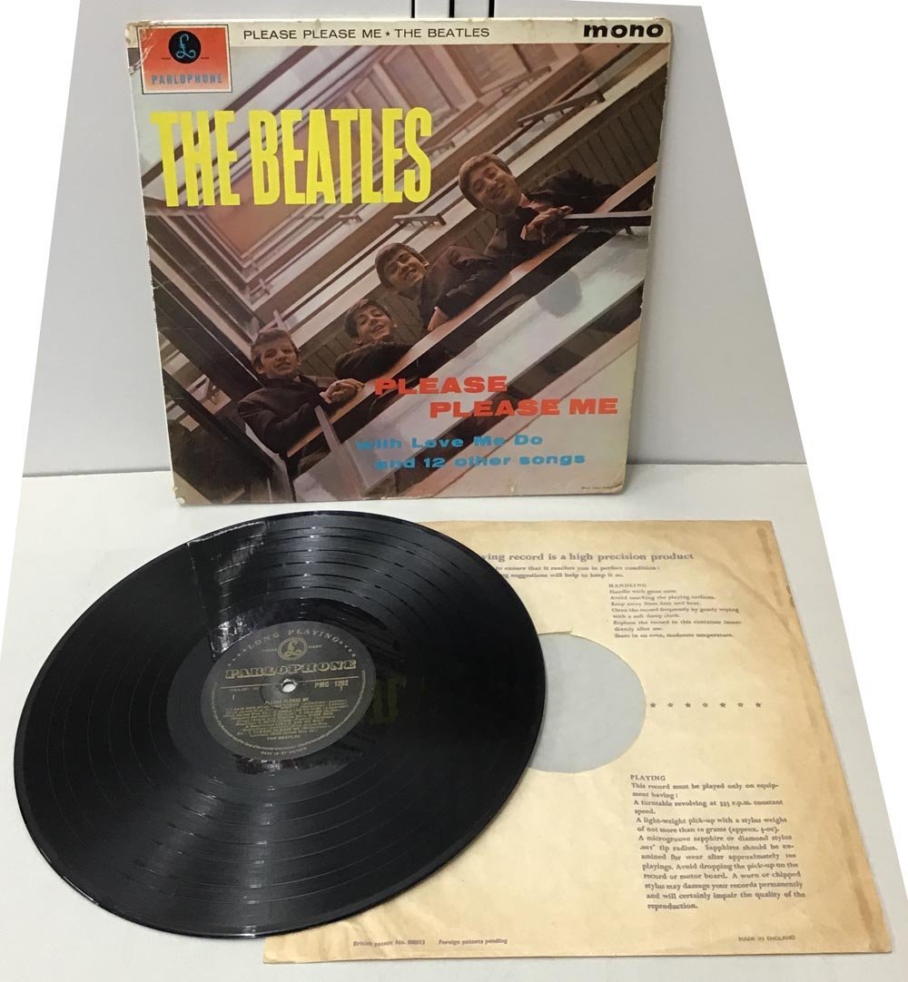 ビートルズ THE BEATLES 「PLEASE PLEASE ME」UK盤LP MONO G&B ゴールド・パーロフォン・レーベル