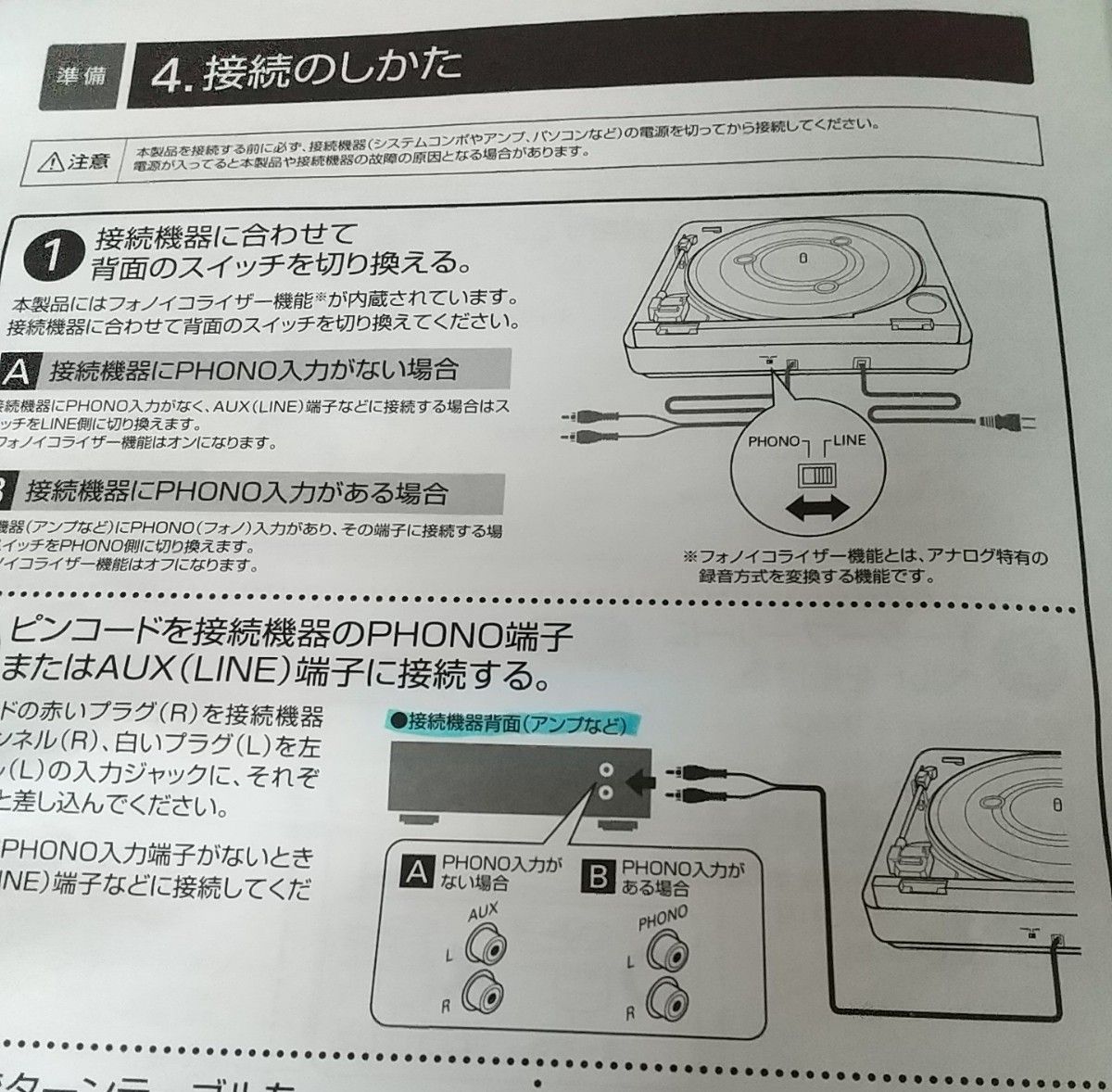 ■通電１度のみ【audio-technica／オーディオテクニカ】AT－PL300、ステレオターンテーブルシステム、ブラック