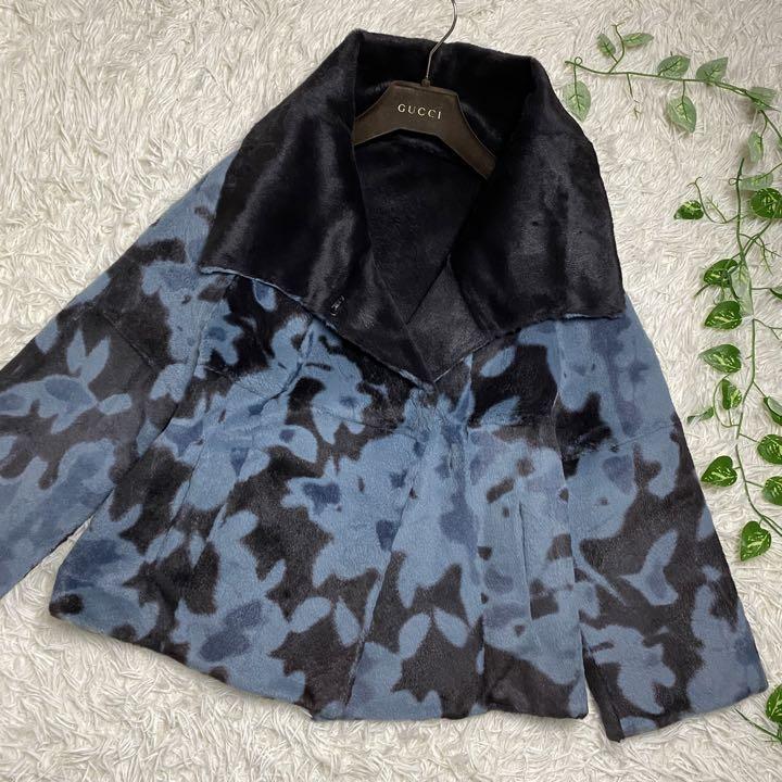 極美品 超希少 エトロ ETRO ラビットファー リバーシブル 2way 毛皮