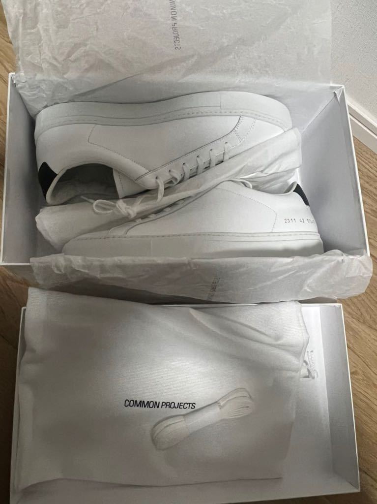 新品 コモン プロジェクト Common Projects 白 スニーカー レザー