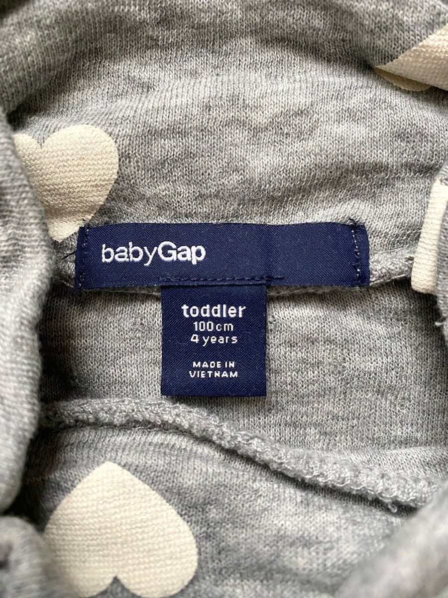 babyGAP ベビーギャップ　カットソー　タートルネック　子供服　ハート　100センチ