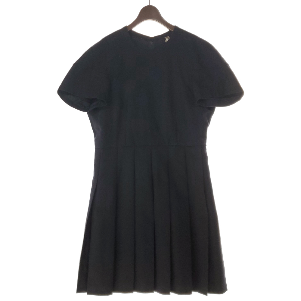 コムデギャルソン COMME des GARCONS ウール 半袖 プリーツ ワンピース