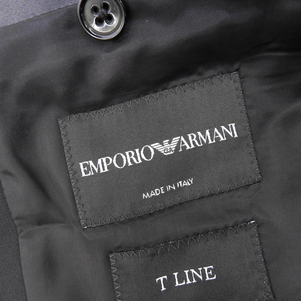 超美品 エンポリオアルマーニ ARMANI シングル スーツ ブラック 2つ