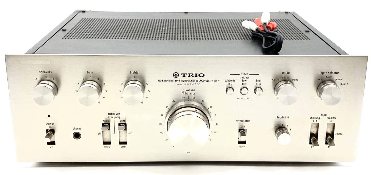 【激レア☆動作極美品】銘機! TRIO KA-7300 プリメインアンプ トリオ Integrated amplifier アンプ KENWOOD ケンウッド KA-8300 の兄弟機_画像4