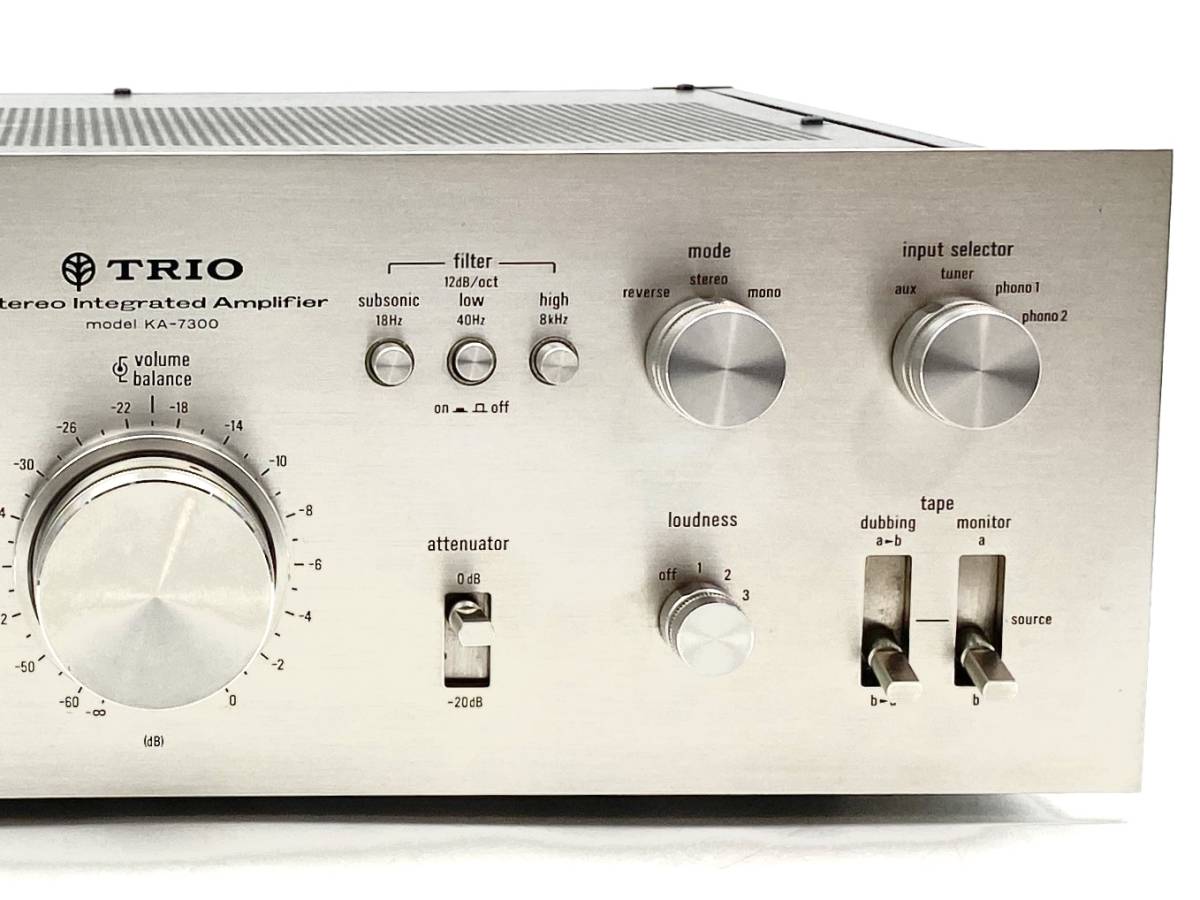 【激レア☆動作極美品】銘機! TRIO KA-7300 プリメインアンプ トリオ Integrated amplifier アンプ KENWOOD ケンウッド KA-8300 の兄弟機_画像3