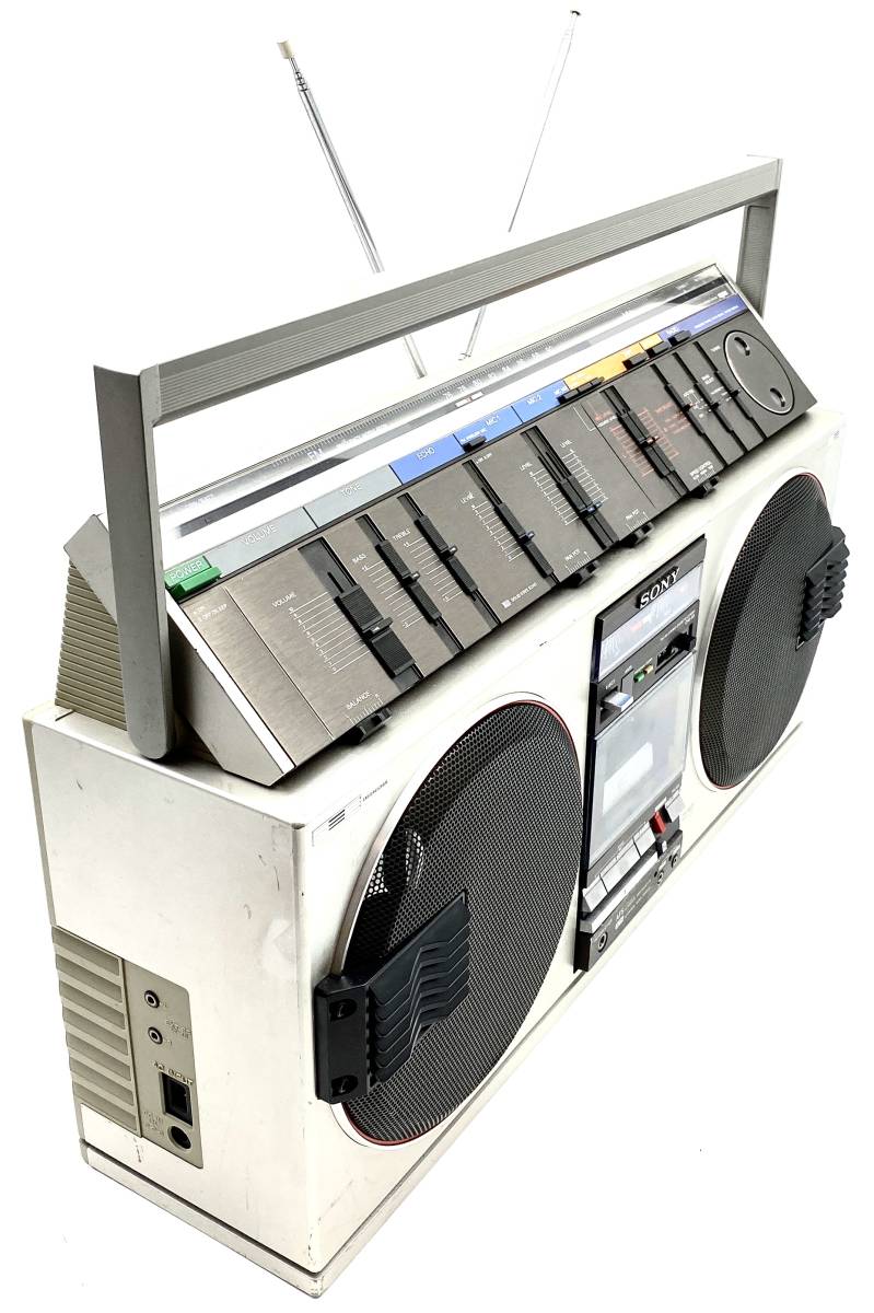 【激レア☆取説付】 SONY ソニー CFS-99 エナジー99 高級 ステレオ 大型 ラジカセ 昭和レトロ AM FM ラジオ カセット ヴィンテージ 1981年_画像5