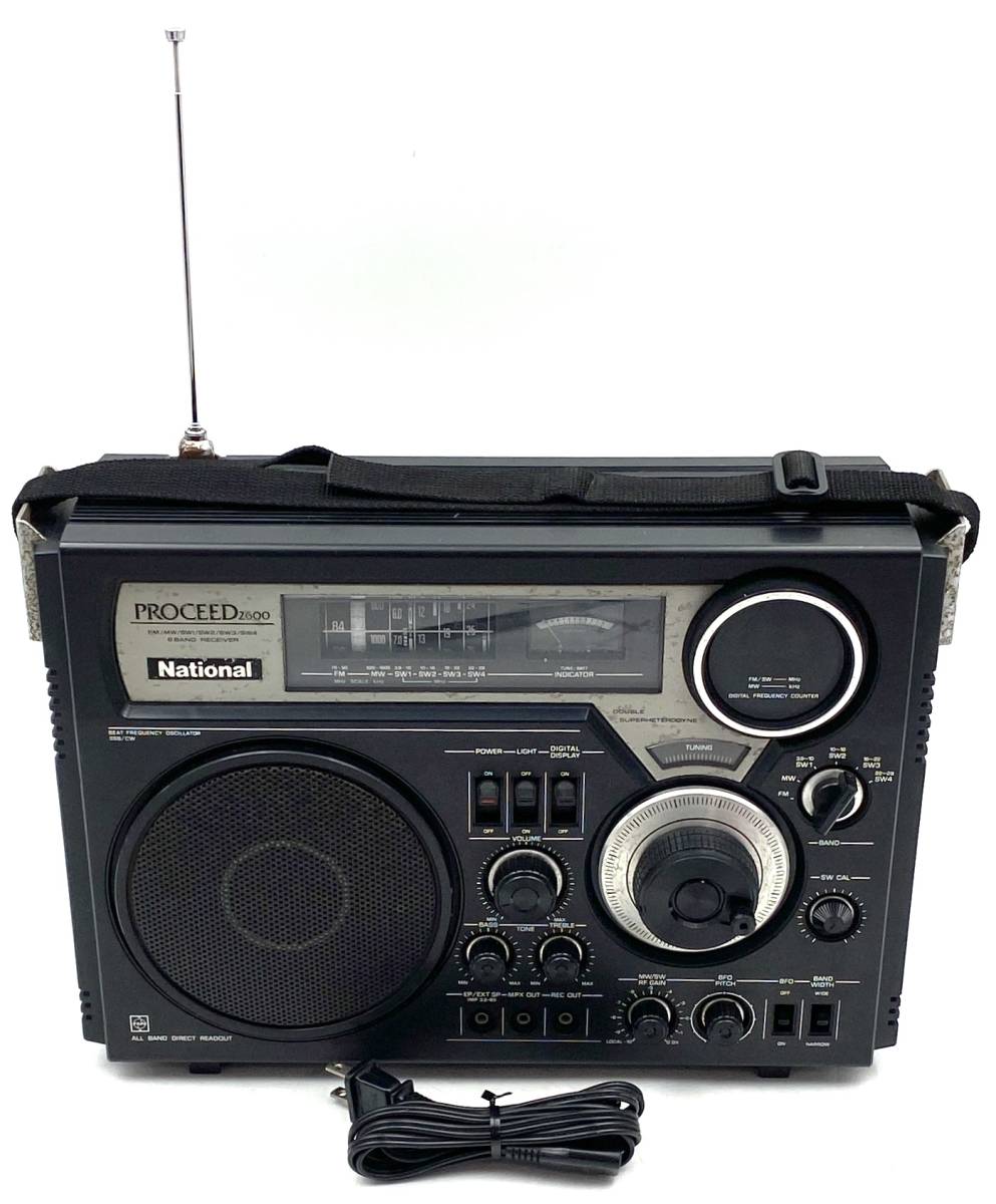 【激レア☆動作美品】銘機! National ナショナル PROCEED RF-2600 BCLラジオ プロシード ワイド FM MW SW 中波 短波 RF-2800 後継機 レトロ_画像1