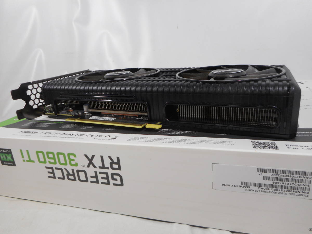 Palit GeForce RTX3060Ti Dual 8GB ジャンク 修理できる方 D244(中古 