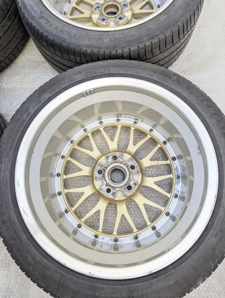 【希少!】BBS LM 18インチ LMP077 LMP080 8J +40 9J +42 235/45 R18 ミシュラン タイヤ アルミホイール 4本セット_画像7