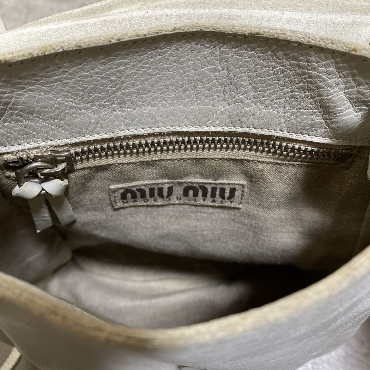 90s 00s archive vintage miumiu MIU MIU leather shoulder bag prada 