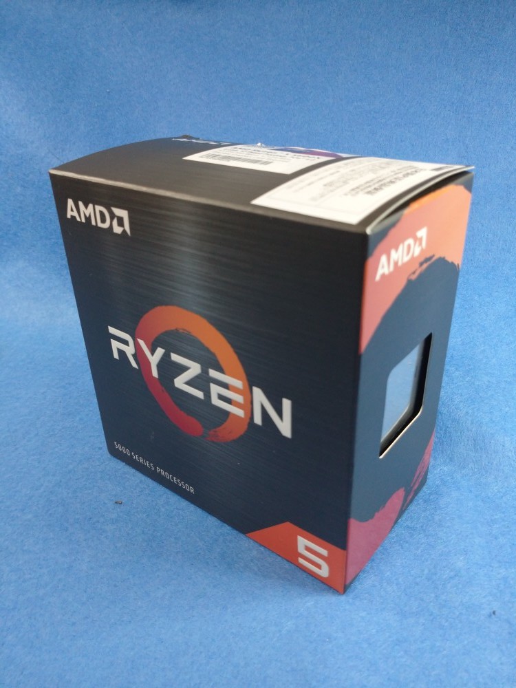 PC/タブレット PCパーツ AMD RYZEN5 5600X BOX 2022年7月購入 清水貴裕氏グリス付き