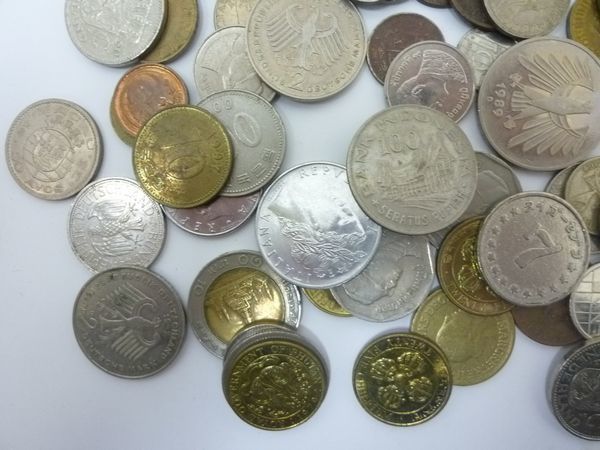 海外旧硬貨 外国旧貨幣などバラバラおまとめ計約830gJUNK お安くどうぞの画像7