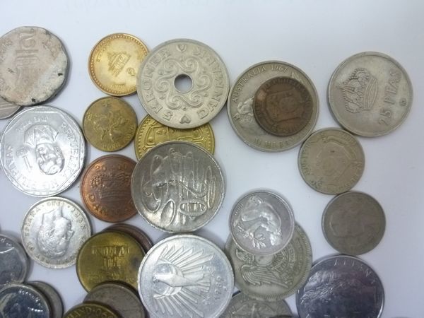海外旧硬貨 外国旧貨幣などバラバラおまとめ計約830gJUNK お安くどうぞの画像4