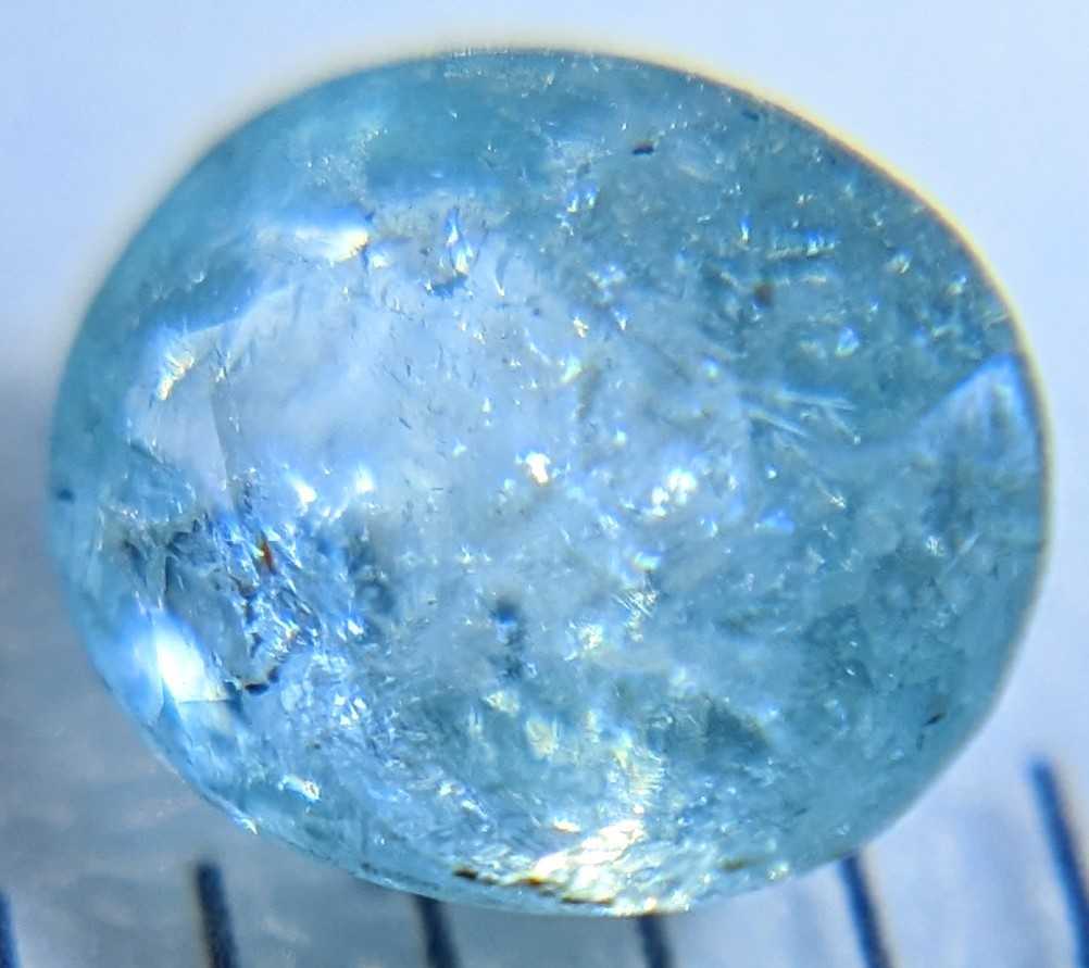 小さいけどブラジル産 天然パライバトルマリン 0.340ct ネオンブルー ルース レアストーン 宝石 jewelry ソーティング付き ネオンカラー の画像2