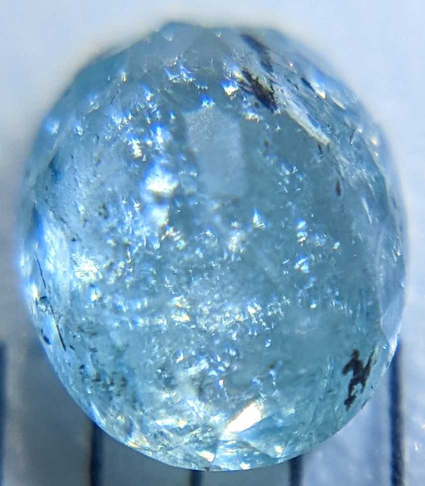 小さいけどブラジル産 天然パライバトルマリン 0.340ct ネオンブルー ルース レアストーン 宝石 jewelry ソーティング付き ネオンカラー の画像4