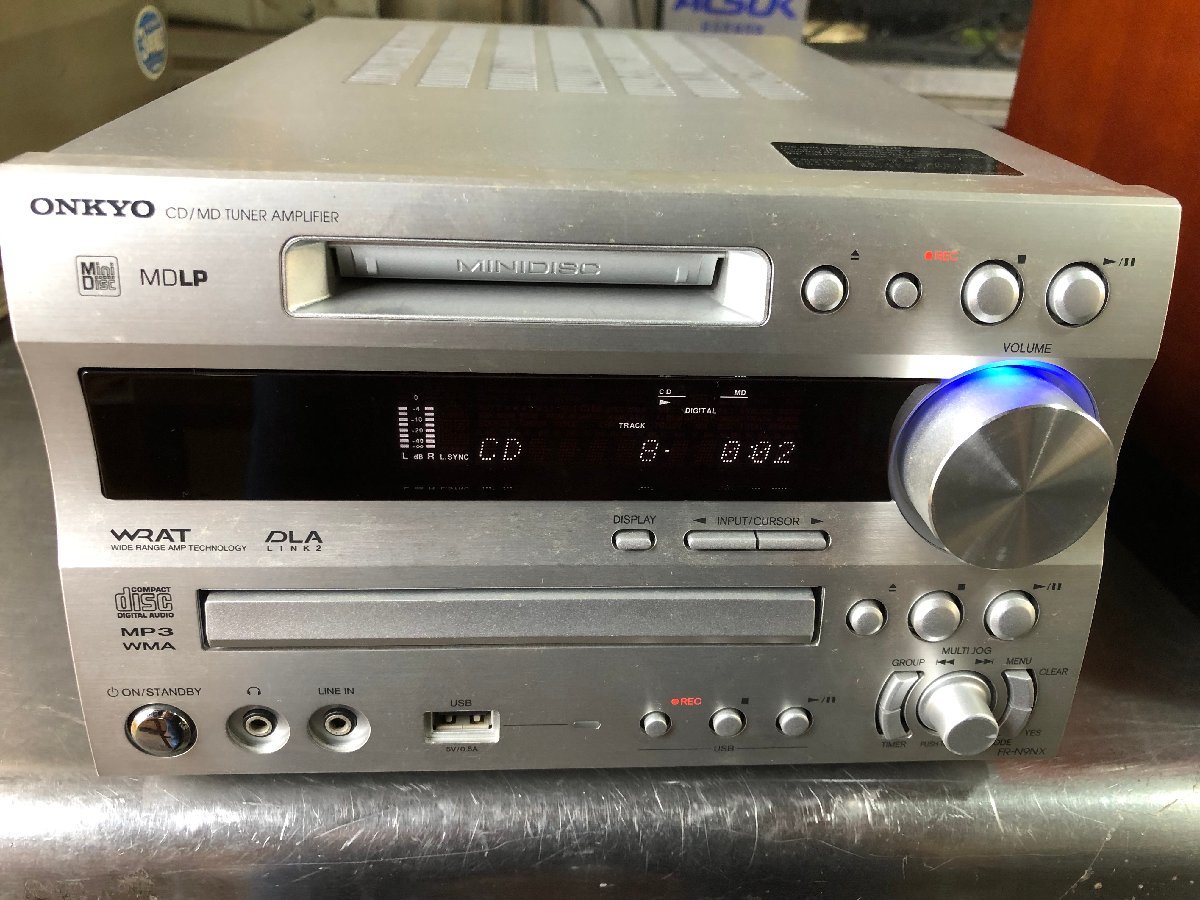 used simple operation verification settled ONKYO FR-N9NX Onkyo speaker D-N9NX height sound quality MD component stereo remote control lack 