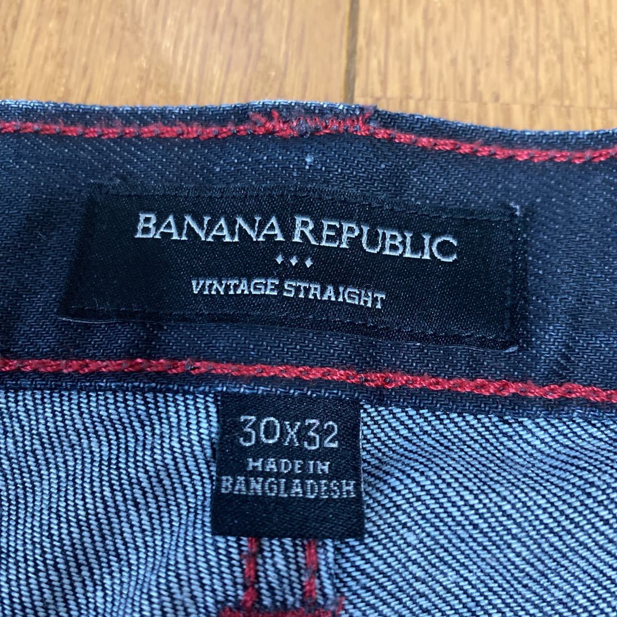 BANANA REPUBLIC バナナリパブリック ダークネイビーデニム！ストレートデニム_画像4