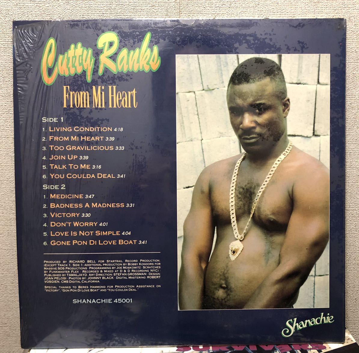 激レア Ragga ラガマフィン 1992 Cutty Ranks / From Mi Heart Original LP Remix Bobby Conders Funk Master Flex 90s ミドル 絶版_画像5