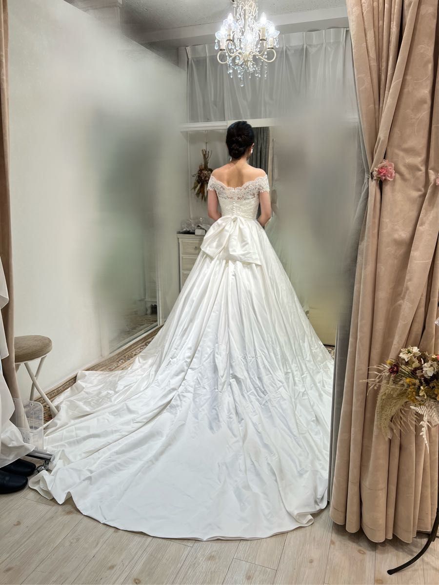 スノーブルー ✨クリーニング済✨YNS wedding ウェディングドレス 