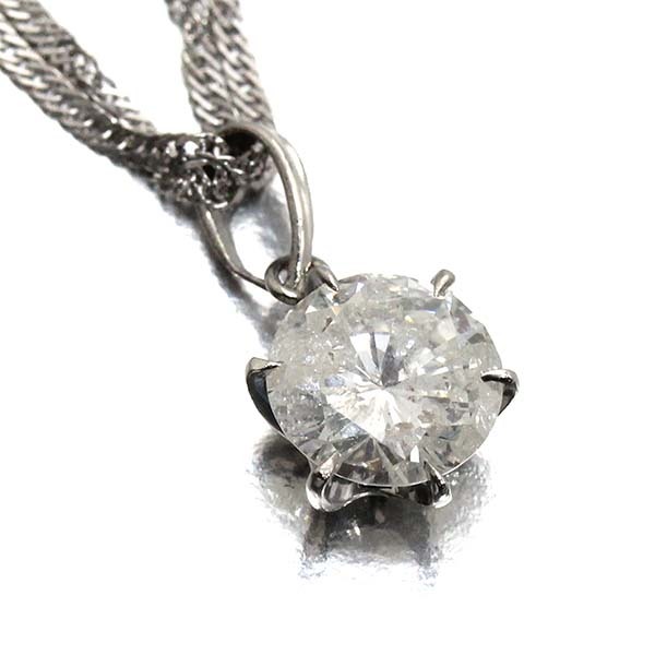 プラチナ 2連 ダイヤモンド ネックレス 40cm D1.213ct_画像2