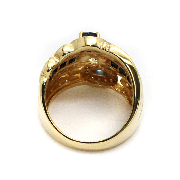Pt900/S0.30ct/D0.10ct 】リング サファイア ダイヤ | elchate.com