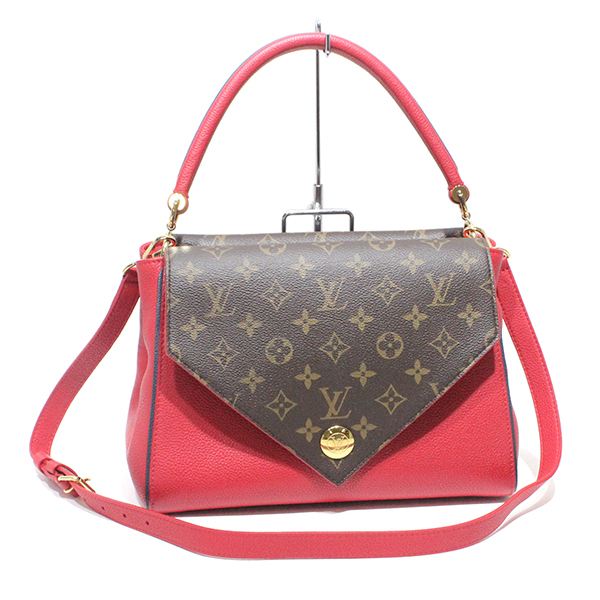 ルイヴィトン LOUIS VUITTON モノグラム ドゥブルV 2WAY ハンドバッグ ショルダーバッグ M54624