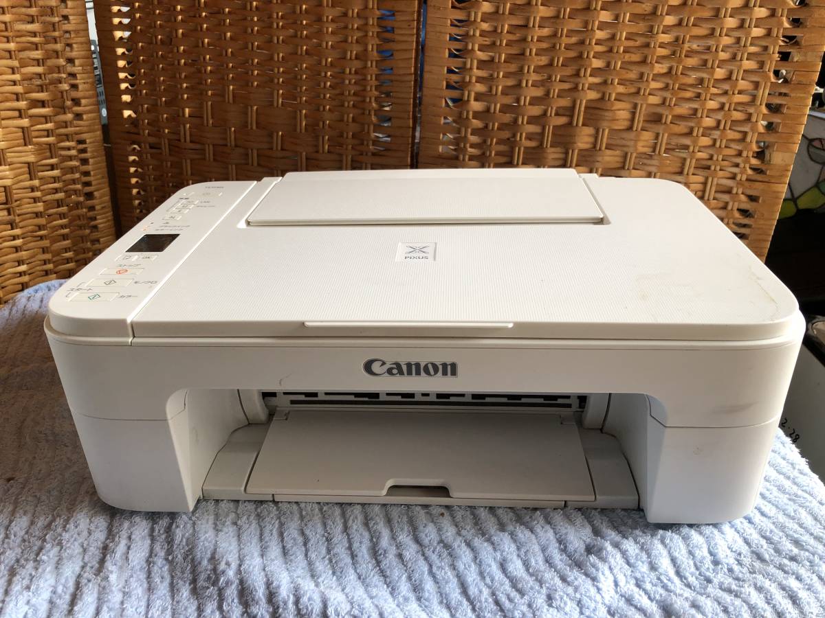 OYU-281 Canon A4 color ink-jet multifunction machine 4 color tanker PIXUS TS3130S smartphone Wi-Fi test printing could do. Miyazaki ya/100