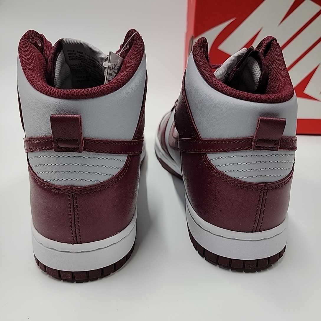新品 未使用 28㎝ Nike Dunk High Dark Beetroot and Wolf Grey DD1399-600 ナイキ ダンク ハイ ダーク ビートルート アンド ウルフグレー